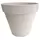 Gardener Select 12" Carved Finish with Light Lines White Planter