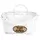 Gardener Select White Wood Oval Flower Basket Planter 6/CS