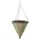 Gardener Select 12" Plastic Cone Hanging Basket Grey/Orange/Green 20/CS
