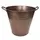 Gardener Select 11" Round Tall Tin Bucket Antique Copper 11"wx10"h 12/CS