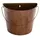 Gardener Select 10.2" Half Round Wall Bucket Rusty 10.2"x5.1"x8.7" 12/CS