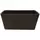 Gardener Select 10" Rectangle Balcony Planter Chocolate