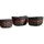 Gardener Select 3pc Round Wood Planter Two Tone Brown/Grey w/ Plastic Liner