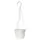 Grower Select 06.00 Bella Hanging Basket With Hanger, Cotton White, 46 per Case, 6in OD x 4.4in H x 4.0in BD , 1.2 Liters, 0.3 Gallon