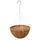 Grower Select 16" Hanging Basket White 20" 4 Strand Wire Hanger Flat Bottom Coco Liner ; 25/Cs 16in X 8in 3.43 GAL / 13 liters Liquid Volume Capacity