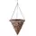 Gardener Select 14" Hanging Basket Cone Brown Wicker 3 Strand Hanger 6/CS