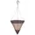 Gardener Select 14" Cone Hanging Basket Dark Brown Tan Band Wicker 20/CS