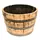 Real Wood 26" Half Oak Barrel Planter