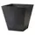 Artstone Ella 8" Square Planter Black