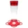 Classic 10oz Ruby Glass Hummingbird Feeder 5 Ports