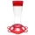 Classic 20oz Garnet Glass Hummingbird Feeder 7 Ports