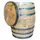 Real Wood 26"x26" Whole Whiskey Barrel With Liner