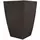 Tusco 23" Modern Tall Square Planter Espresso