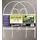 Origin Point 18"x8' White Round Folding Fence