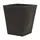 Tusco 18" Cosmo Square Planter Black