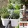 Apollo 16" Double Sided Adjustable Railing Planter White