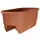 Apollo 24" Dual Deck Rail Planter Terra Cotta