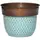 Robert Allen 6" Bella Class Planter Dots Copper
