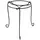 Plastec 13" Patio Stand Black