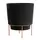 Bloem 10" Hopson Planter Black With Metal Stand