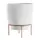 Bloem 10" Hopson Planter Casper White With Metal Stand