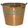 Robert Allen 6" Banded Planter w/ Handle Vintage Copper