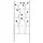 AGW 65"x25" Garden Trellis Black