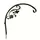 Hookery 16" Green Hanger With Scroll
