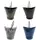 VCS Flower Garden Metallic Planters