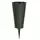 Memorial Vase 4" Green Small Flat Bottom