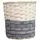 Gardener Select 3pc Grey White Wood Round Woven Basket Planter 12/CS