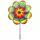 Gardener Select 39x61 Large Flower Pinwheel Rainbow