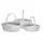 Gardener Select 3pc White Wood Oval Flower Basket Planter 8/CS