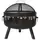 Gardener Select 26" Wild Fire Flame Fire Pit Bronze with Galvanized Cooking Grid, Mesh Cover and Poker
