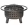 Gardener Select 40"x40"x25.4" Open Basket Weave Deep Fire Pit Antique Bronze w/Big Ring Surround, Mesh Cover & Poker