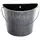 Gardener Select 10.2" Half Round Wall Bucket Antique Black 10.2"x5.1"x8.7" 12/CS