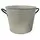 Gardener Select 11.8" White Metal Planter with Handles