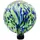 Gardener Select 10" Blue Green Abstract Planet Glass Garden Globe