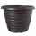Grower Select 13.00 Stout Round Full Rings Copper Brush on Black 2.94gal 15/CS - 13.3in OD x 9.5in H x 8in BD