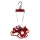 Classic 8oz Impatiens Glass Hummingbird Feeder 4 Ports
