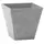 Artstone Ella 10" Square Planter Grey