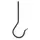 Panacea J Hook 6" Screw Black
