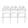 Panacea 14"x7.5' White Decorative Folding Fence