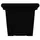 HC 24" Terrazzo Square Planter w/ Heavy Rim Black Onyx Akro Mils