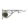 Panacea 15" Forged Stained Glass Plant Bracket