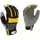 BGC Mens Synthetic Palm Performance Glove L Black Gray Yellow