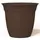 HC 16" Eclipse Pot With Attached Saucer Chocolate