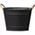 Panacea 14" Washtub Matte Black with Copper Handles