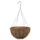 WSP 16" Wire Grow Basket With Coco Liner & 4 Leg Wire Hanger Black