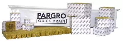 Grodan Pargro QD 4 in x 4 in Block (72) w/ Hole (12/Cs)